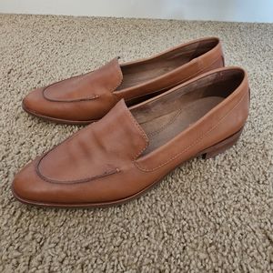 Aerosoles Women East Side Loafers in Brown Leather SZ 10.5
